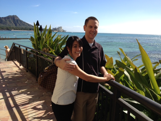 Marisa and Christopher in Waikiki